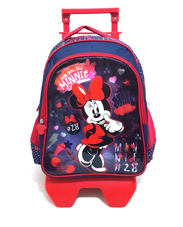 Minnie Mouse Çekçekli Okul Çantası Çanta Burada