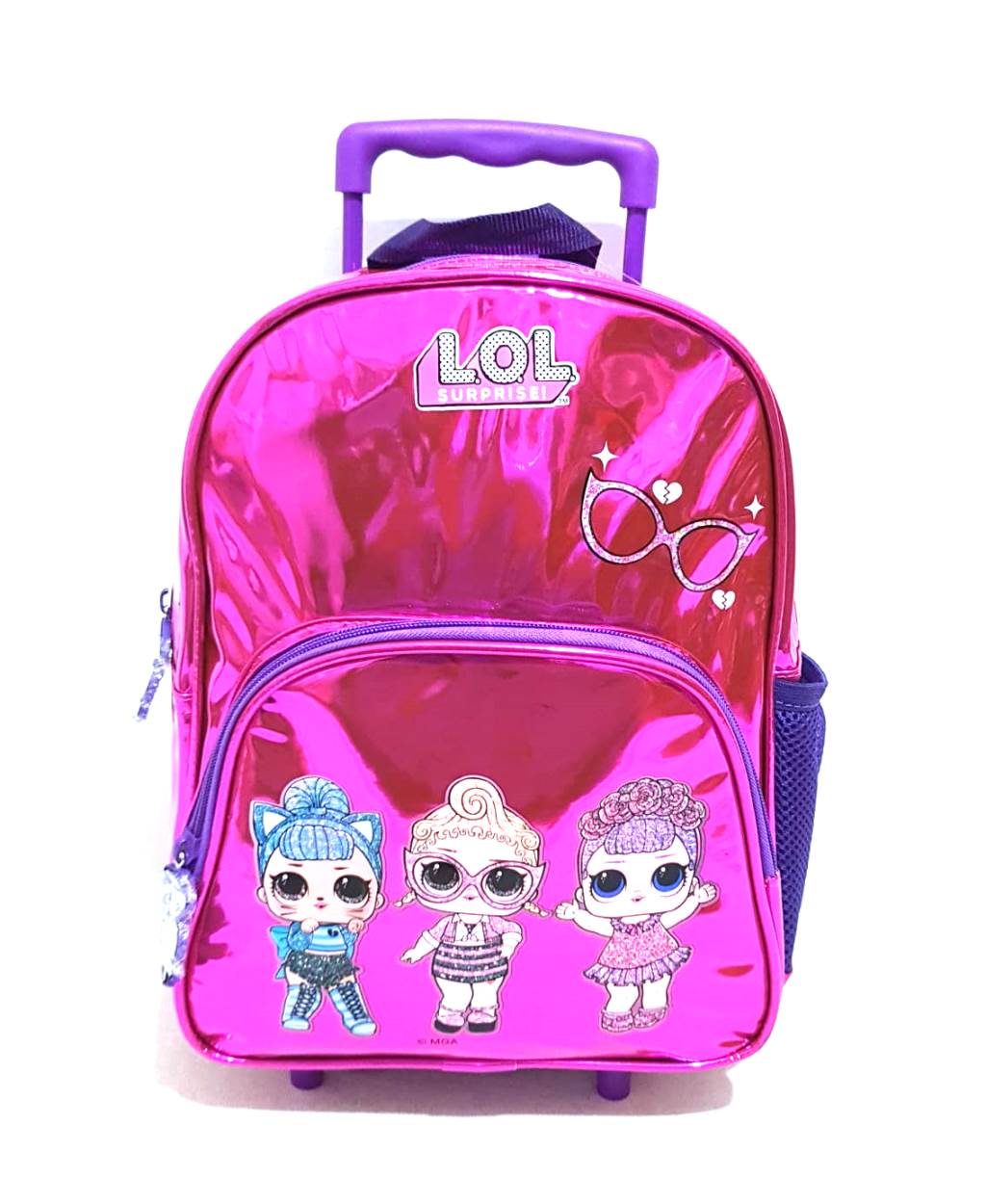 LOL Çekçekli Anaokulu Çantası 20477 Parlak Pembe