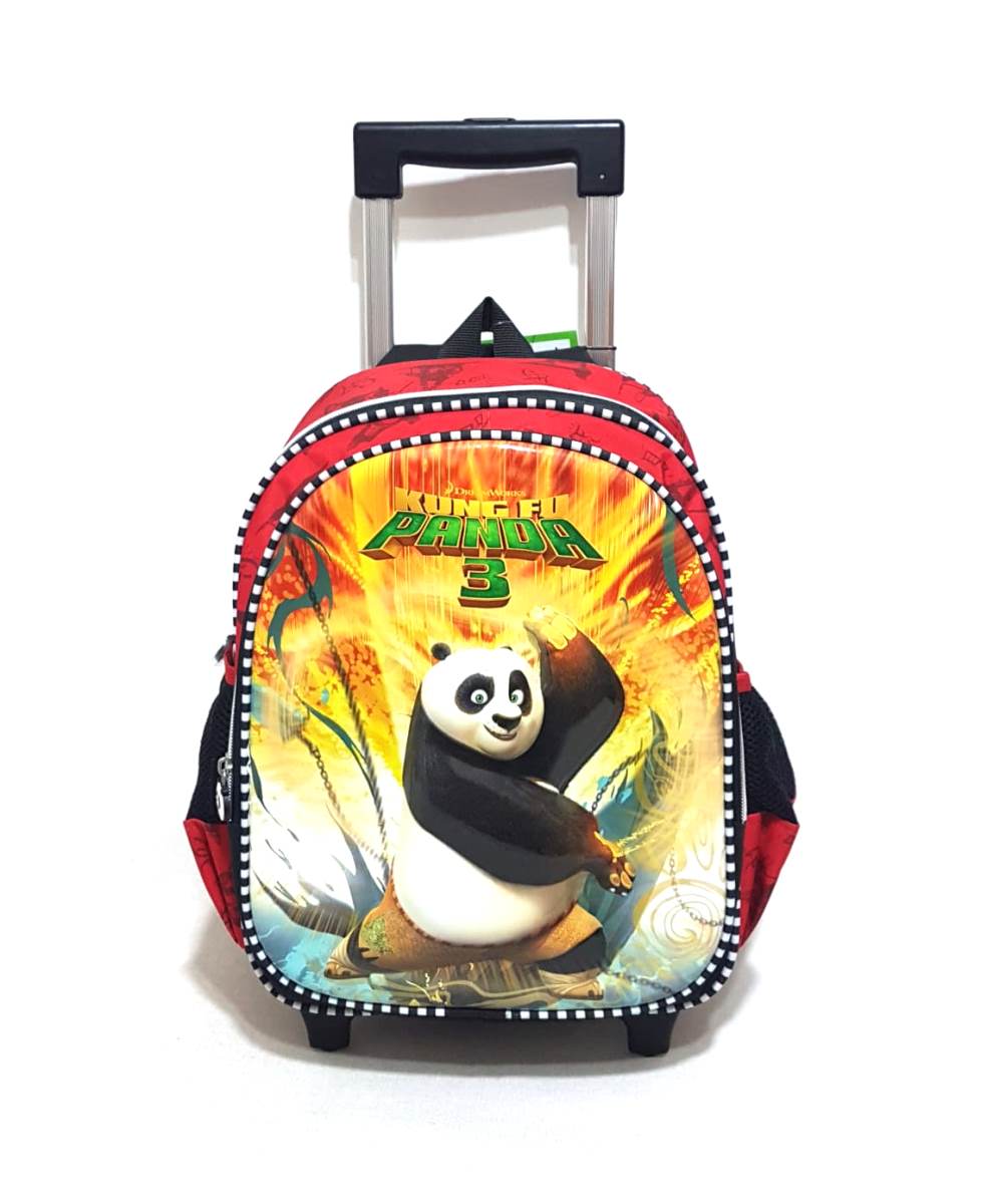 Kungfu Panda Çekçekli Okul Çantası