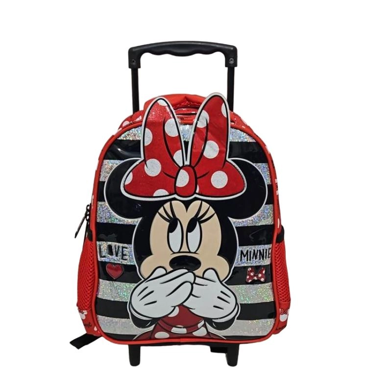 Minnie Mouse Çekçekli Anaokulu Çantası 