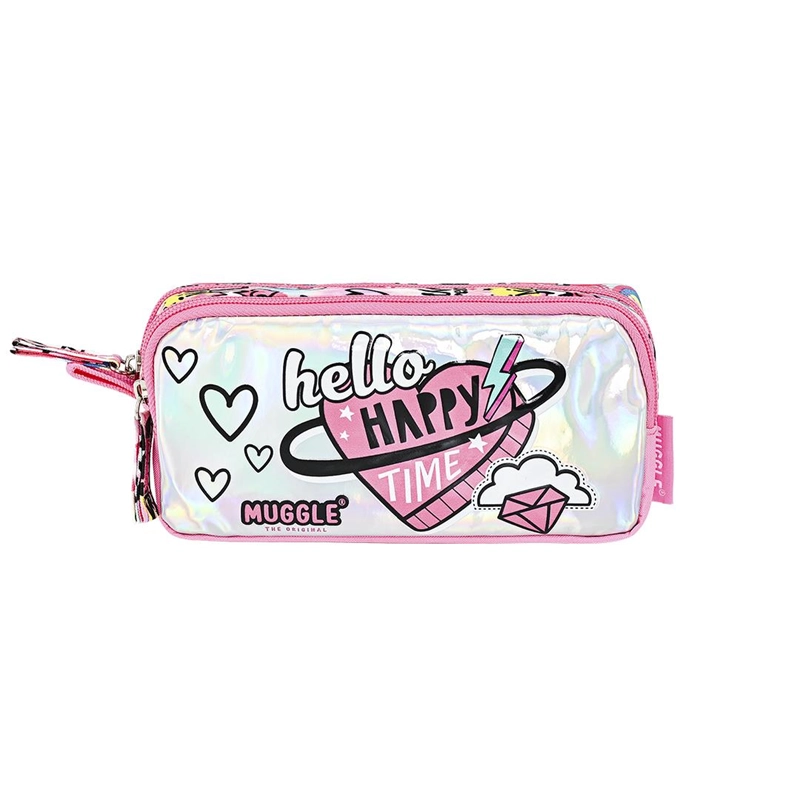 Muggle Pink and Pink Okul Çantası 3 lü set