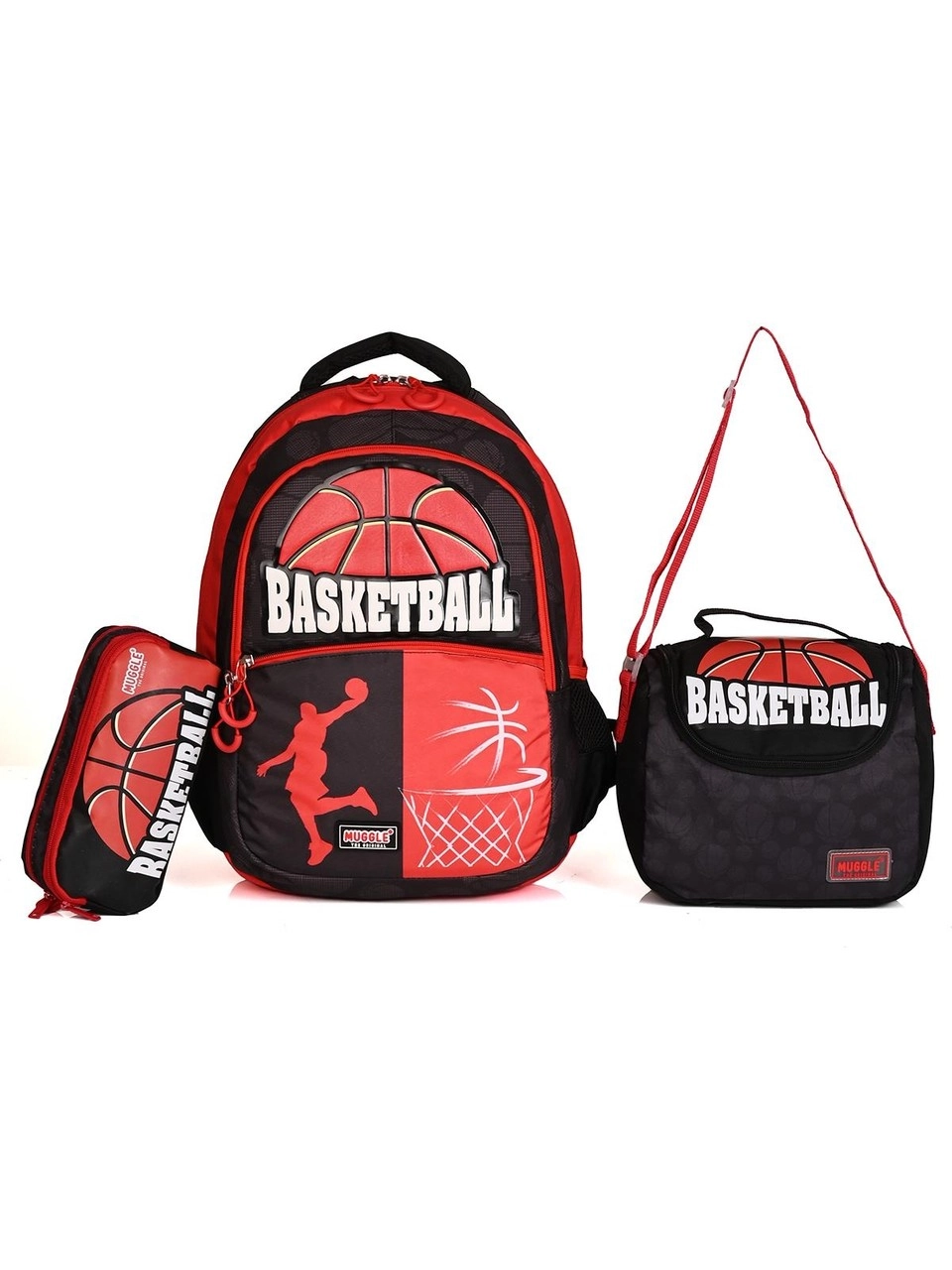 Muggle Team Basketball Okul Çantası 3 lü Set