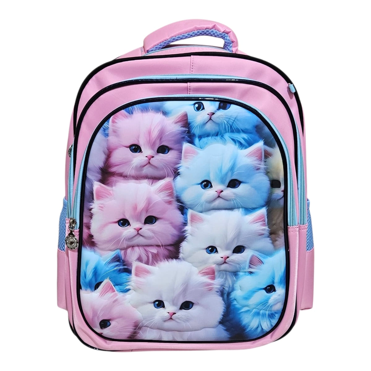 Unick Color Çekçekli İlkokul Çantası  Üçlü Set Yavru Kediler