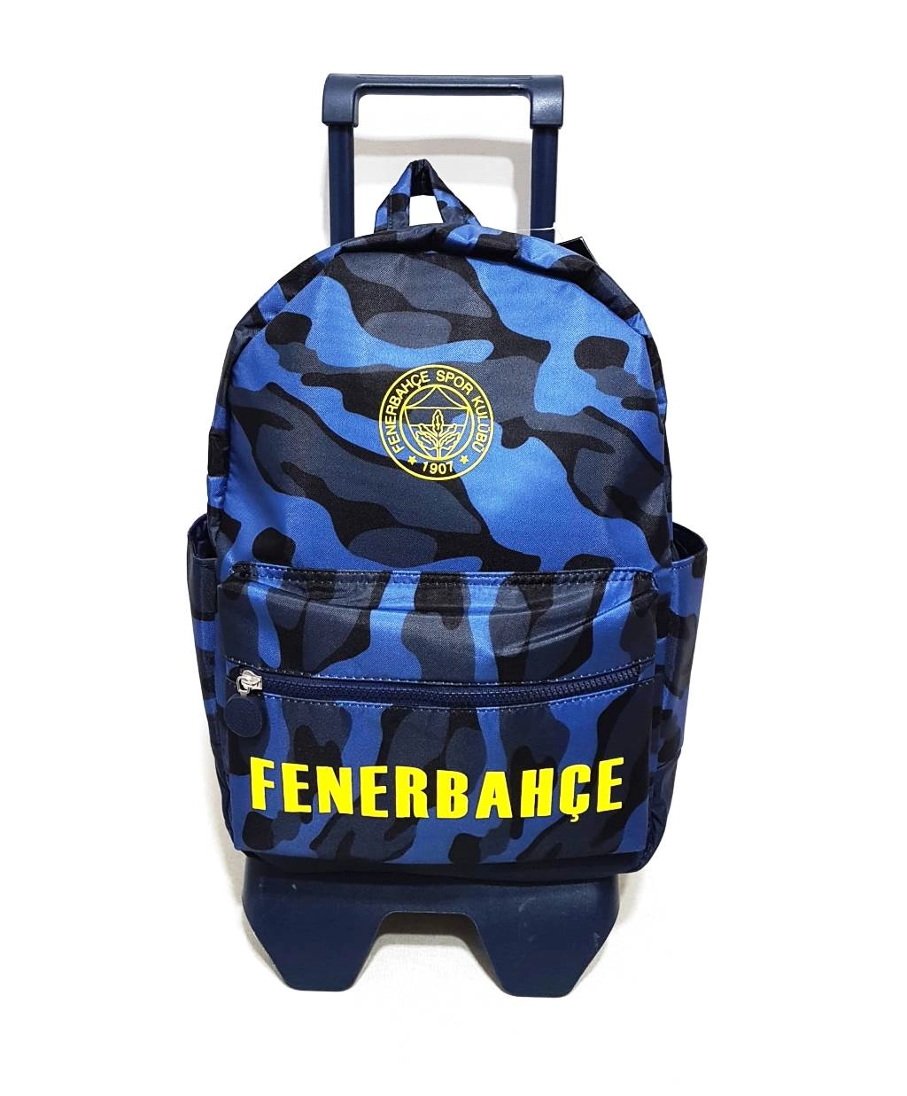 Fenerbahçe Çekçekli Okul Çantası Kamuflaj Desenli 