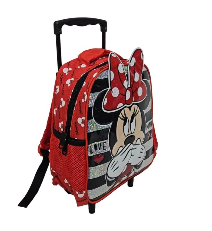 Minnie Mouse Çekçekli Anaokulu Çantası 