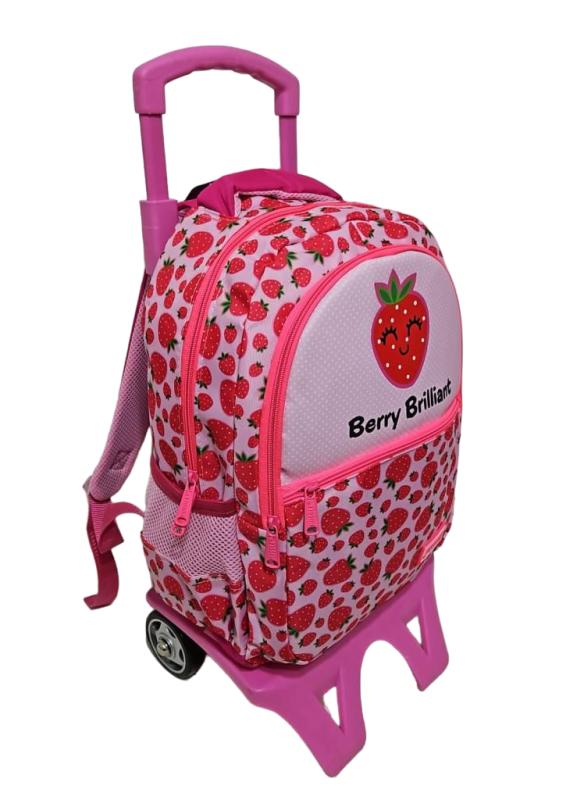 Muggle Çekçekli Okul Çantası Çilek - cantaburada.net