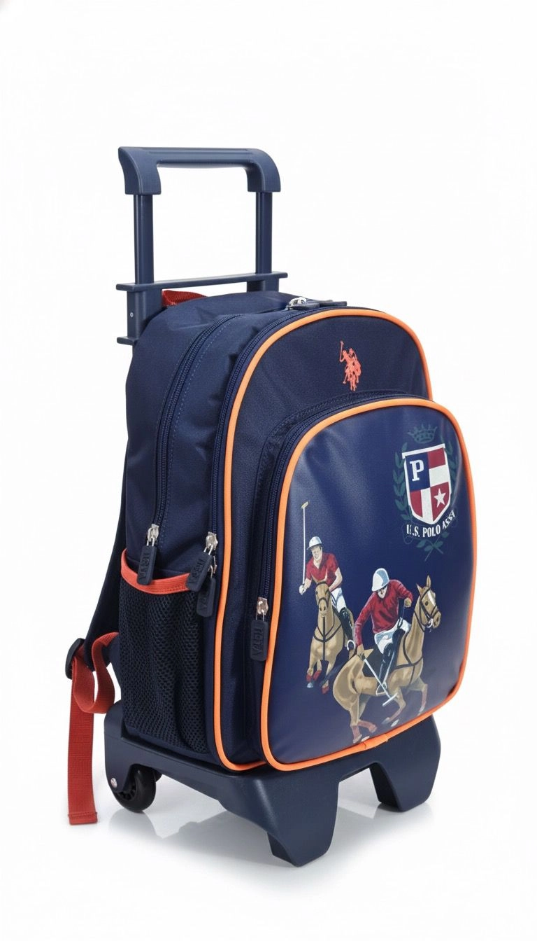U.S. Polo Assn Çekçekli Okul Çantası 