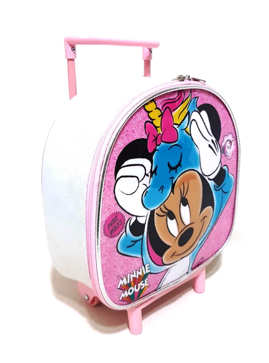 Minnie Mouse Çekçekli Anaokulu Çantası Mini Boy