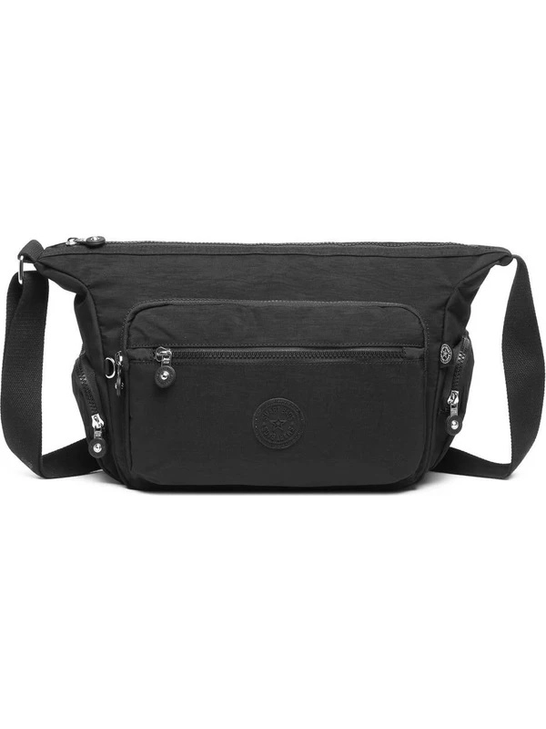Smart Bags Kadın Postacı Çantası Krinkıl Kumaş 3167 Siyah
