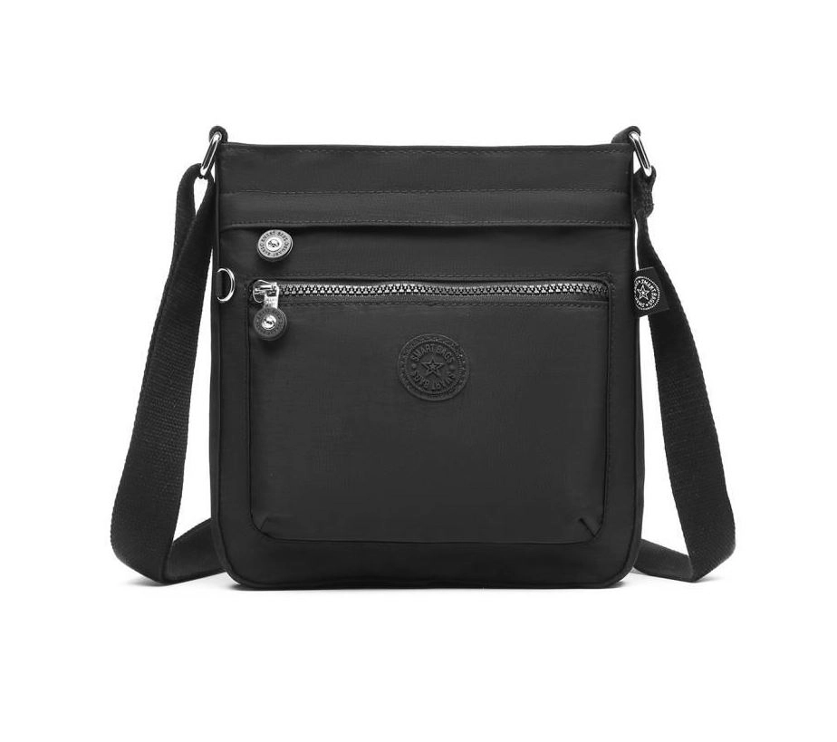 Smart Bags Kadın Postacı Çantası Krinkıl Kumaş 3162 Siyah