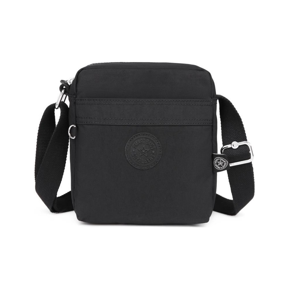 Smart Bags Kadın Postacı Çantası Krinkıl Kumaş 3089 Siyah