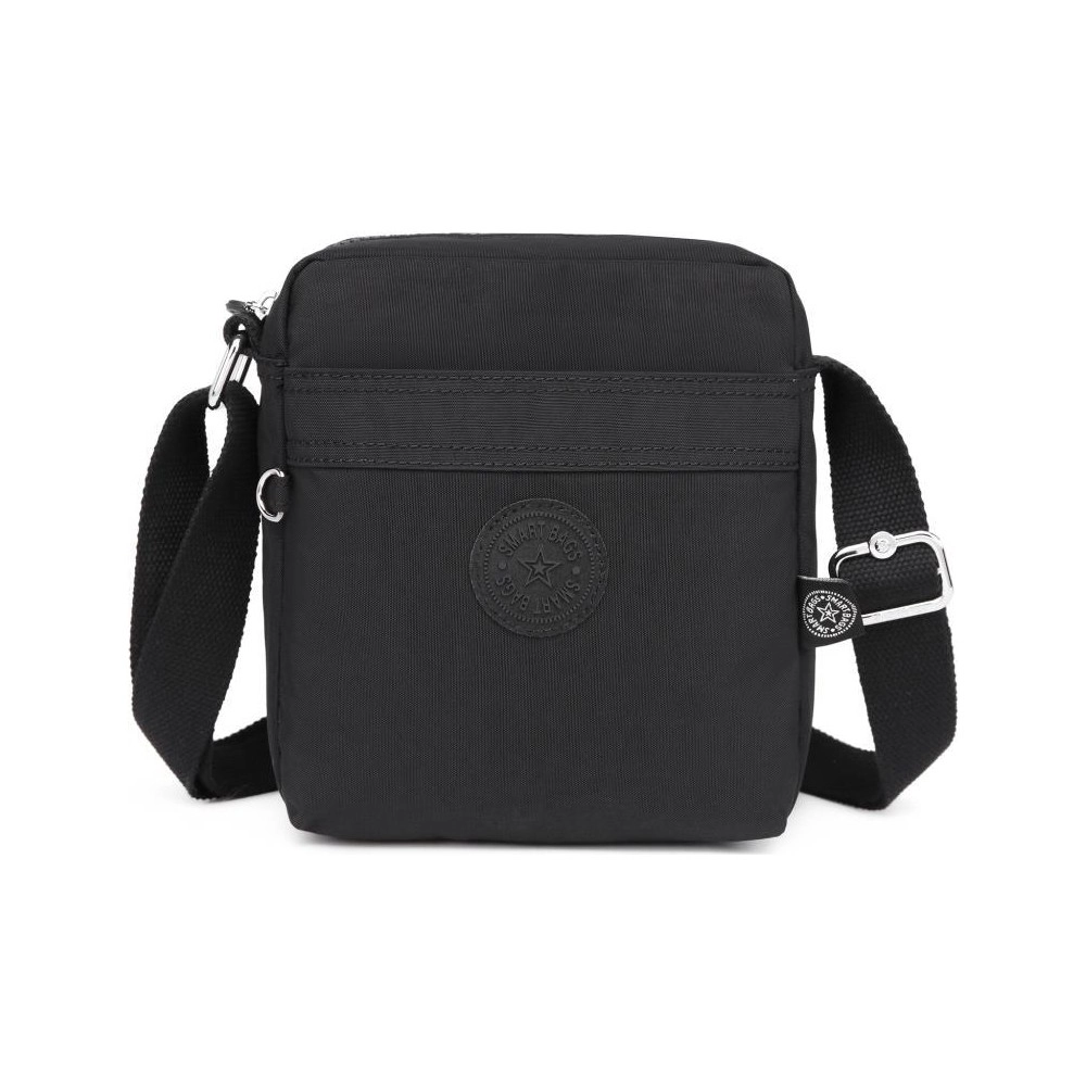Smart Bags Kadın Postacı Çantası Krinkıl Kumaş 3089 Siyah