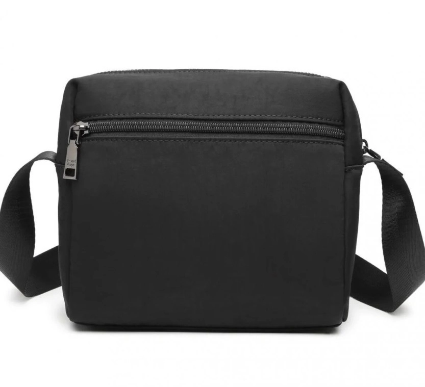 Smart Bags Kadın Postacı Çantası Krinkıl Kumaş 3109 Siyah