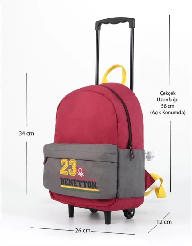United Colors Of Benetton Çekçekli Anaokulu Çantası 76017