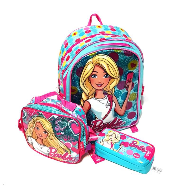 Barbie%20İlkokul%20Çantası%203%20lü%20Set