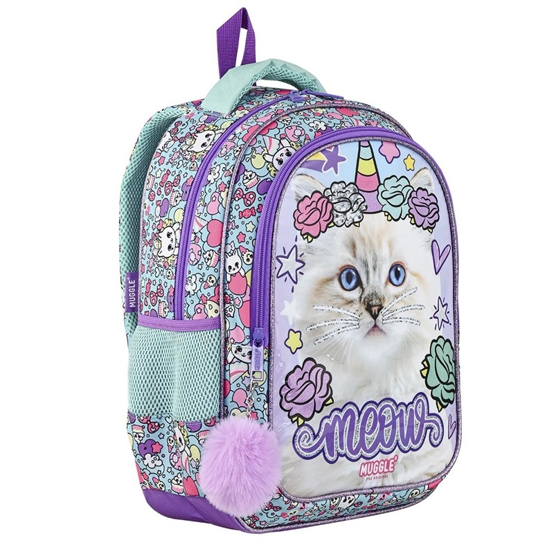 Muggle Pretty Cat Okul Çantası 3 lü Set 