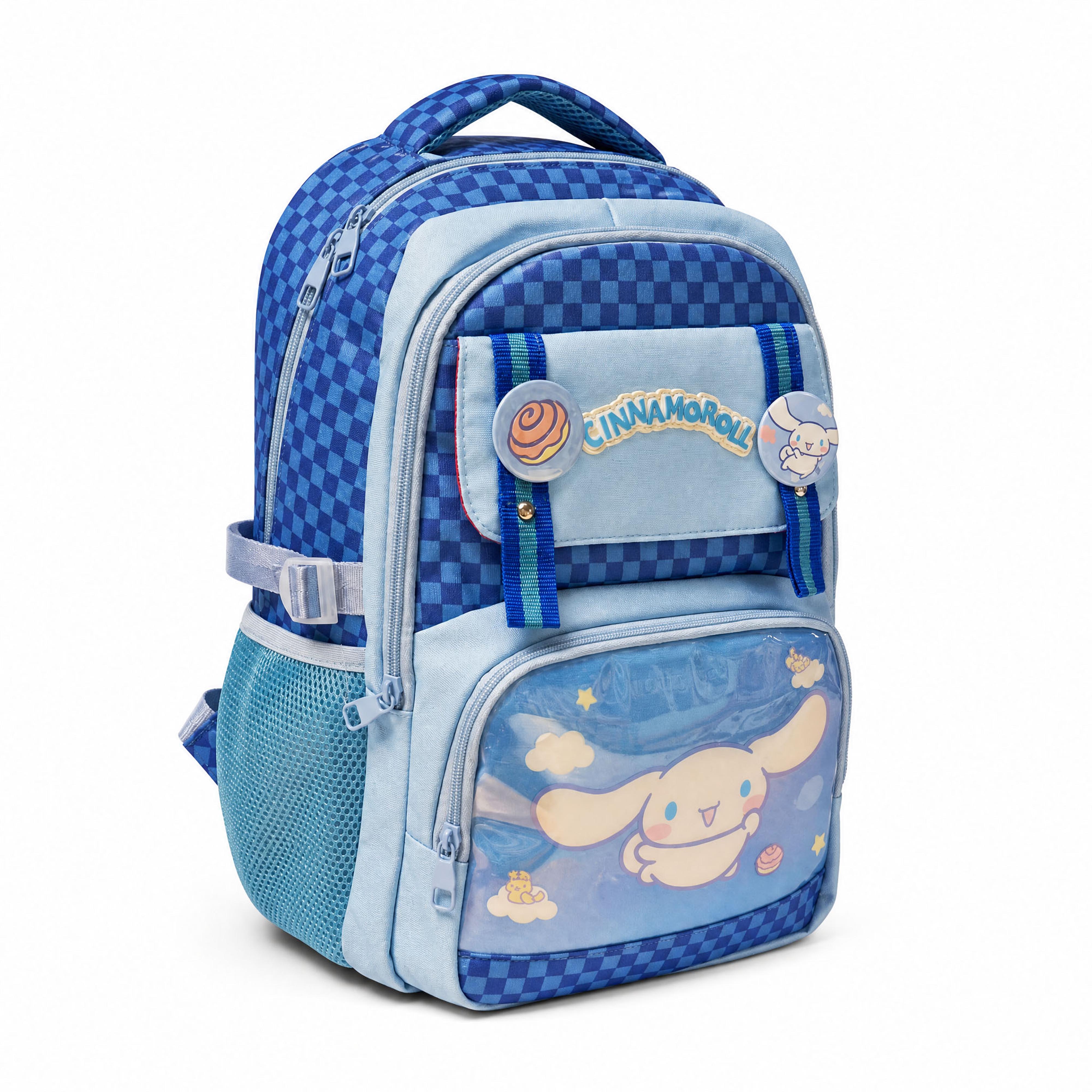 Cinnamoroll İlkokul Çantası Üçlü Set 3660 Rozetli