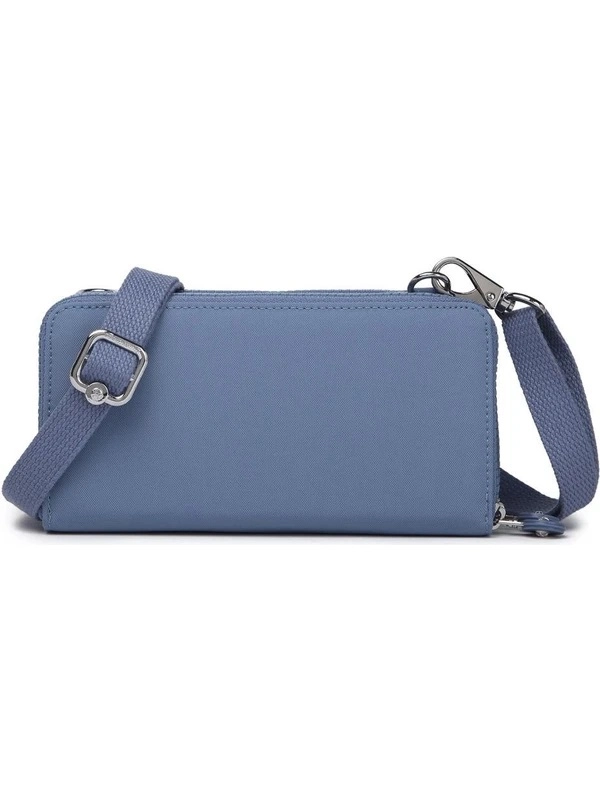 Smart Bags Çapraz Askılı Cüzdan Çanta Krinkıl Kumaş 3174 Jeans Mavi