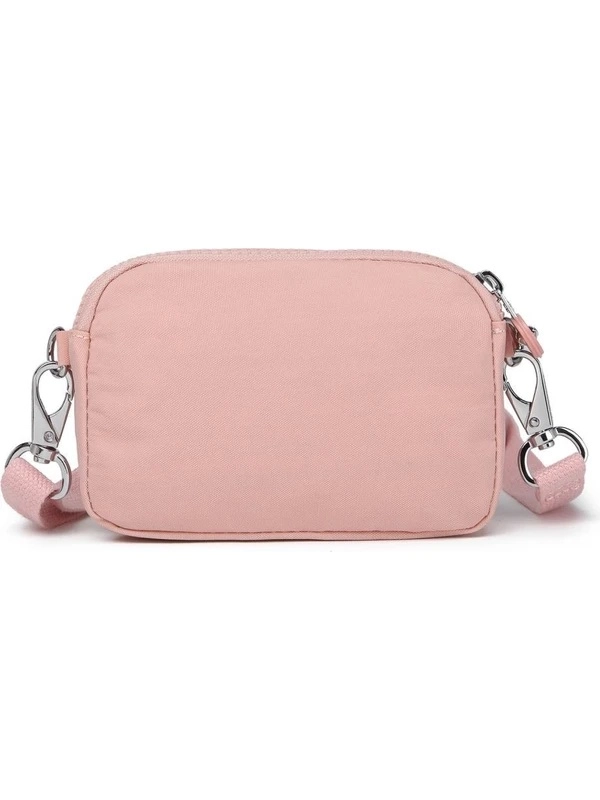 Smart Bags Çapraz Askılı Mini Çanta Krinkıl Kumaş 3177 Pudra