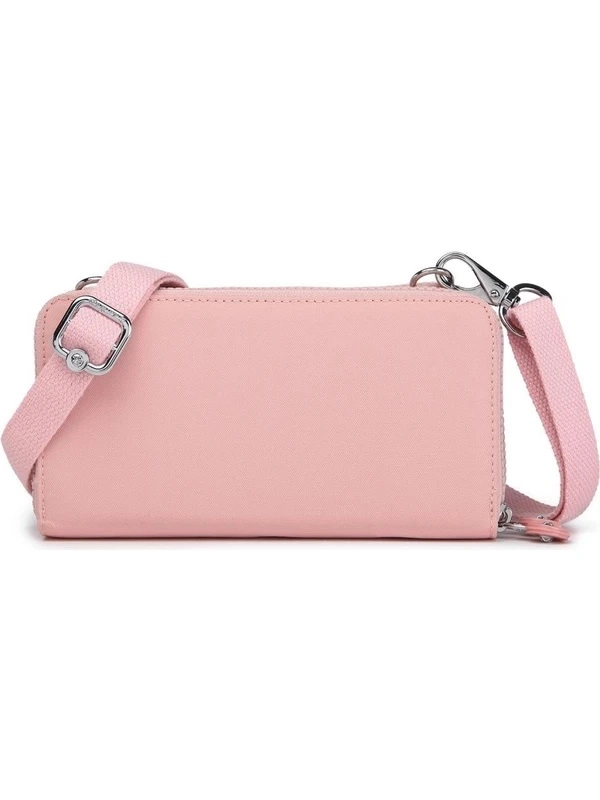 Smart Bags Çapraz Askılı Cüzdan Çanta Krinkıl Kumaş 3174 Pudra