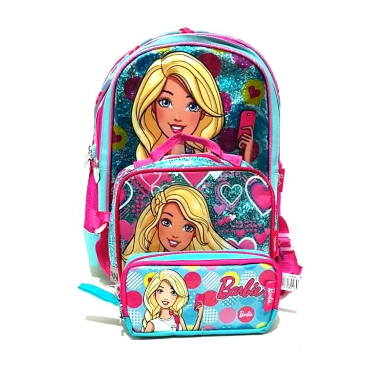 Barbie İlkokul Çantası 3 lü Set