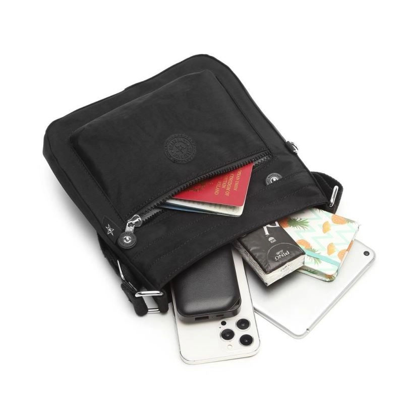 Smart Bags Kadın Postacı Çantası Krinkıl Kumaş 3162 Açık Kahve