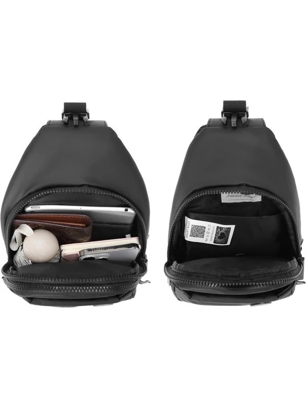 Smart Bag Uniseks Bodybag Omuz Çantası 8654 Siyah