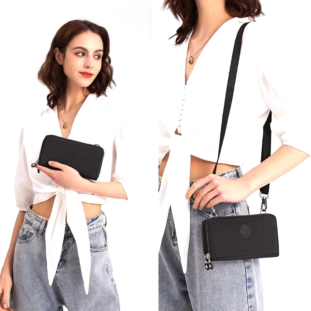 Smart Bags Çapraz Askılı Cüzdan Çanta Krinkıl Kumaş 3174 Jeans Mavi