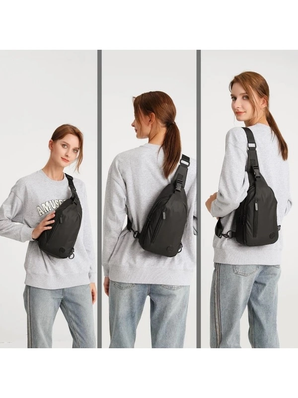 Smart Bag Uniseks Bodybag Omuz Çantası 8654 Siyah