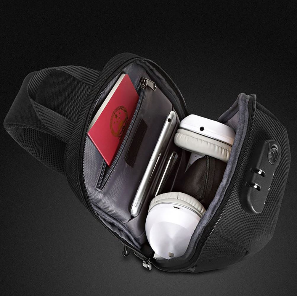 C-Active Erkek Bodybag Omuz Çantası 8619 Gri