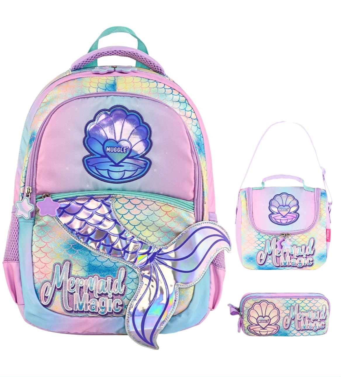 Muggle Mermaid Magic İlkokul Çantası 3 lü set