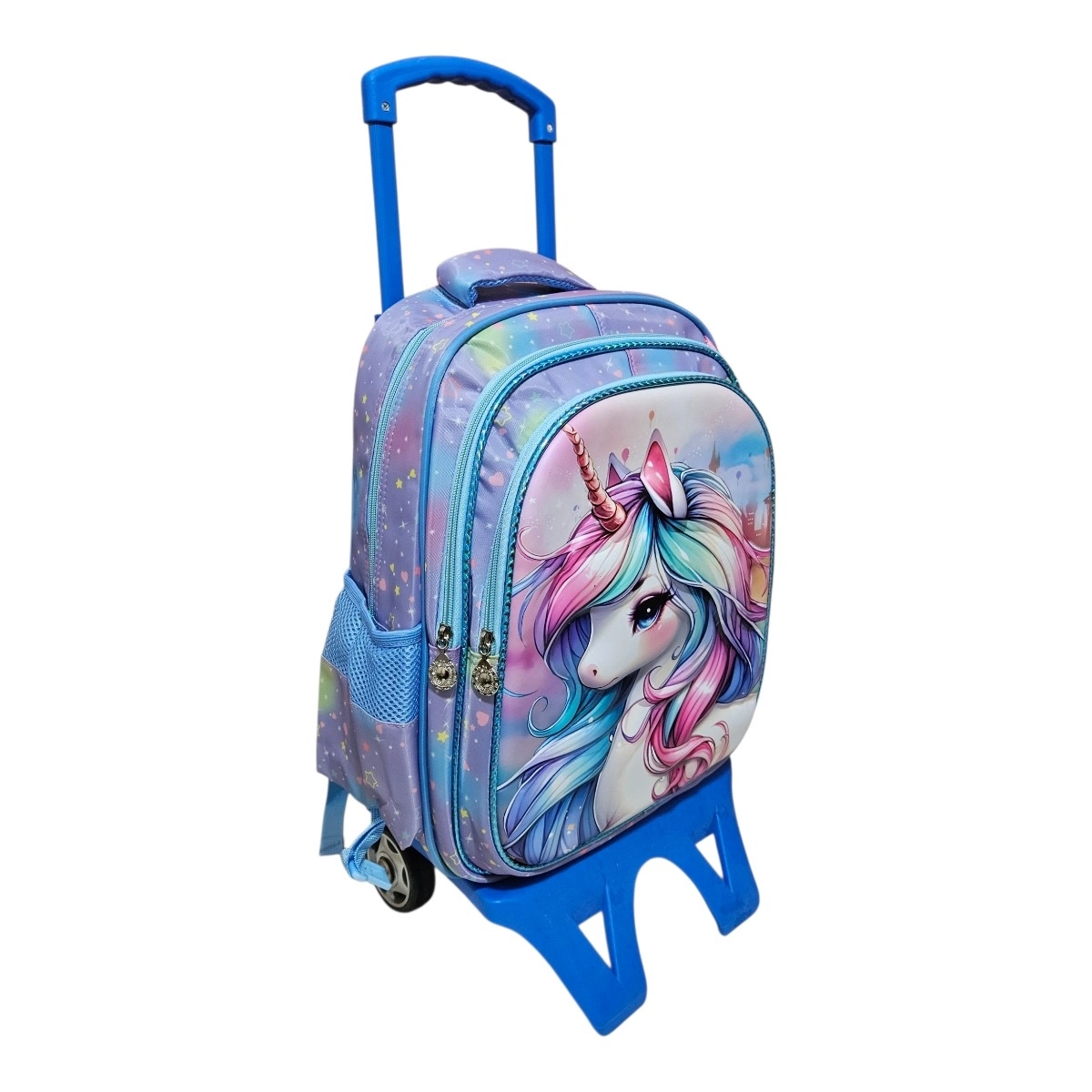Unick Color Çekçekli İlkokul Çantası  Üçlü Set Unicorn