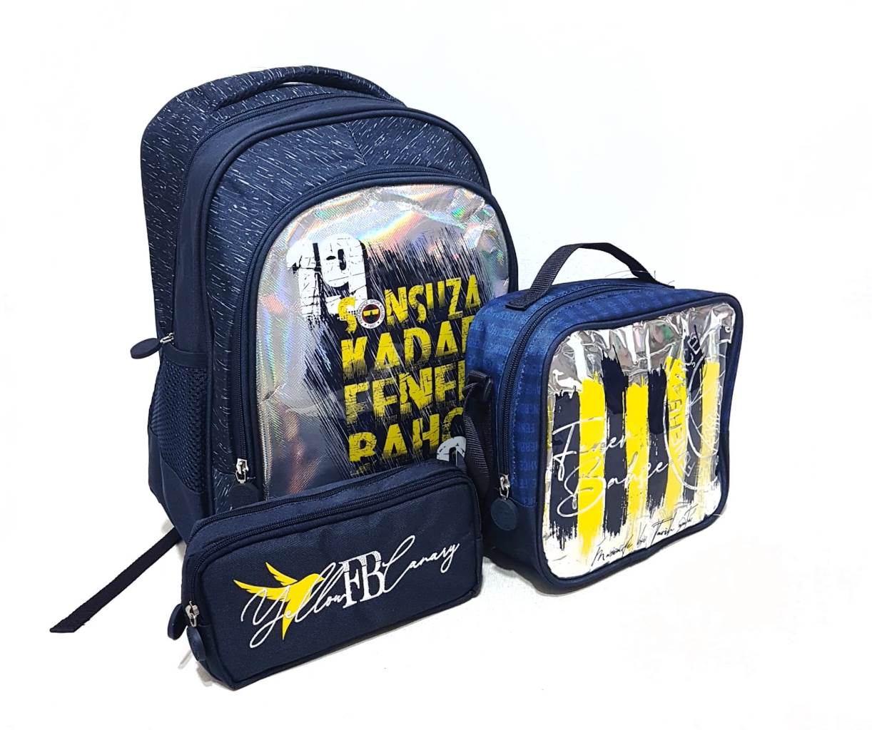 Fenerbahçe İlkokul Çantası 21754 Üçlü Set