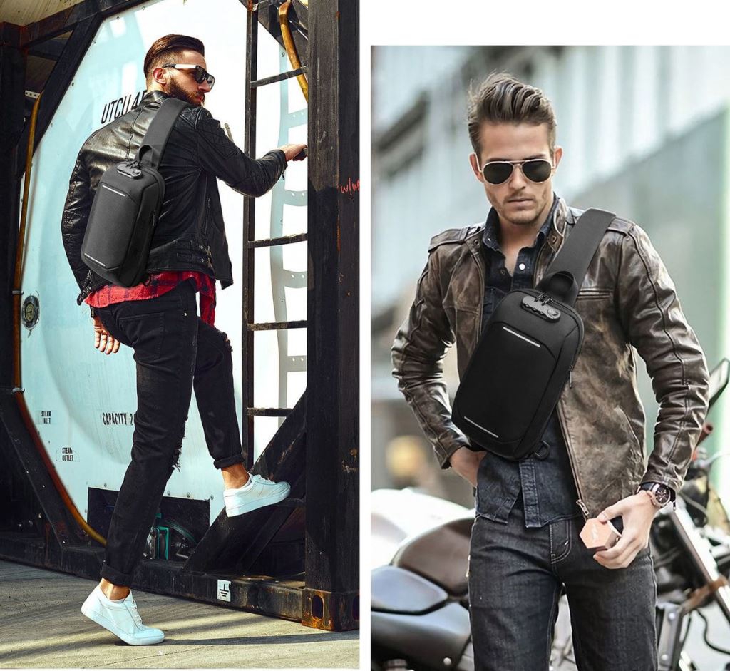 C-Active Erkek Bodybag Omuz Çantası 8619 Lacivert