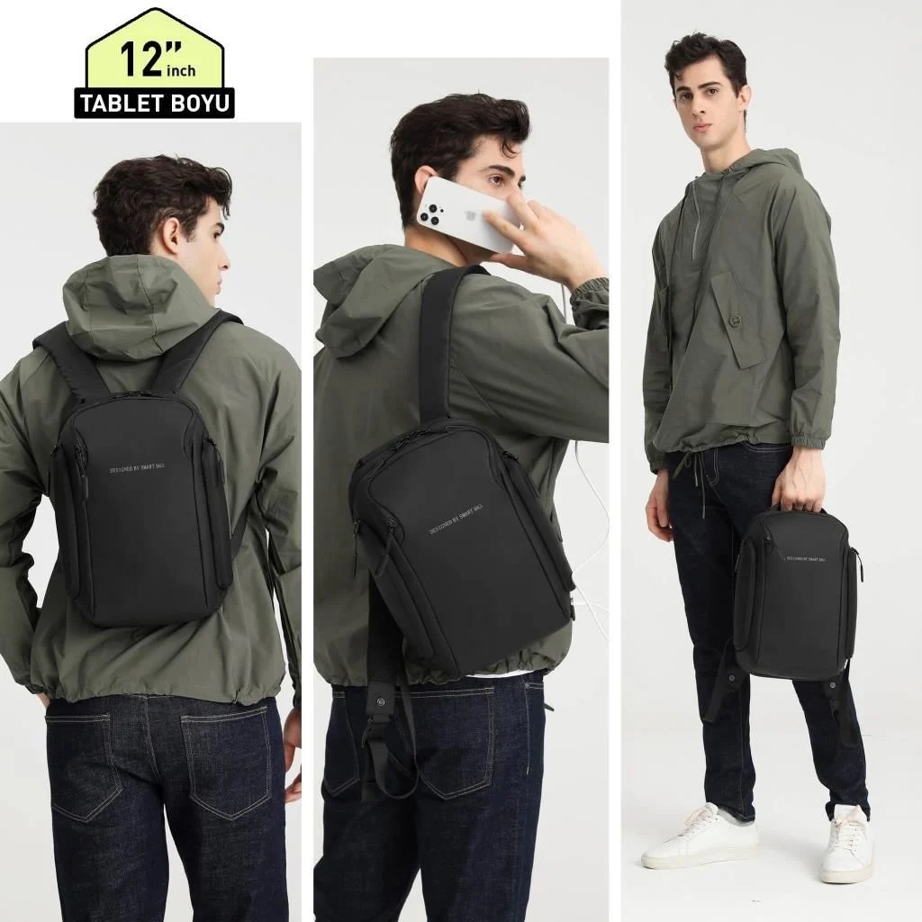 Smart Bags Unisex Business Sırt Çantası 8647 Siyah
