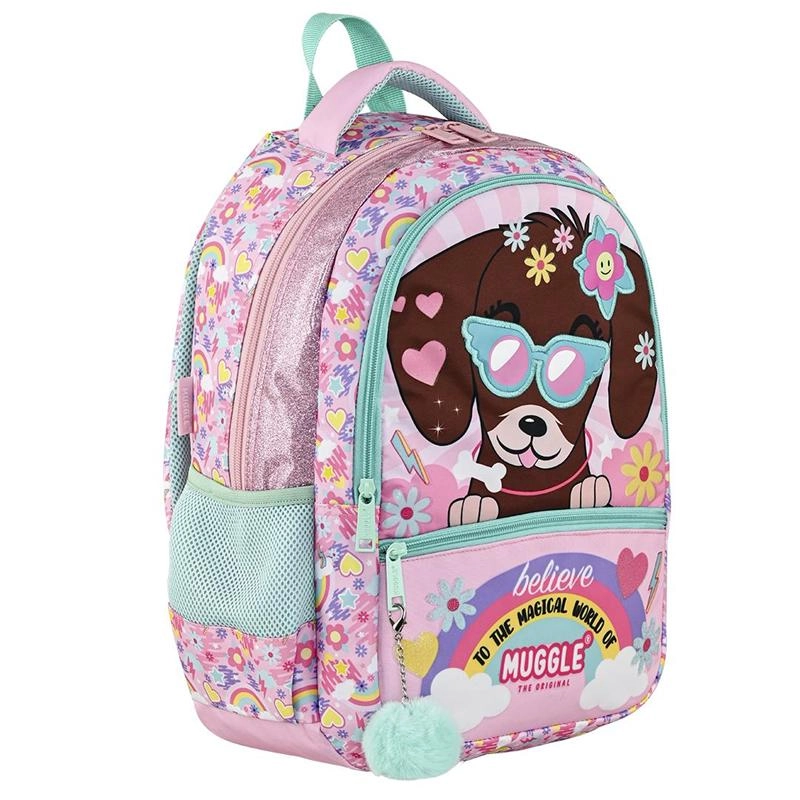 Muggle Cute Dog Okul Çantası 4 lü Set