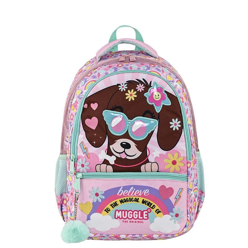 Muggle Cute Dog Okul Çantası 4 lü Set