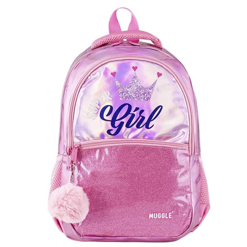 Muggle Super Girl Okul Çantası 4 lü Set