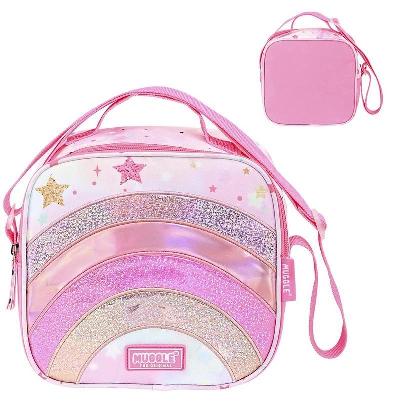 Muggle Glitter Rainbow Okul Çantası 3 lü Set 9060