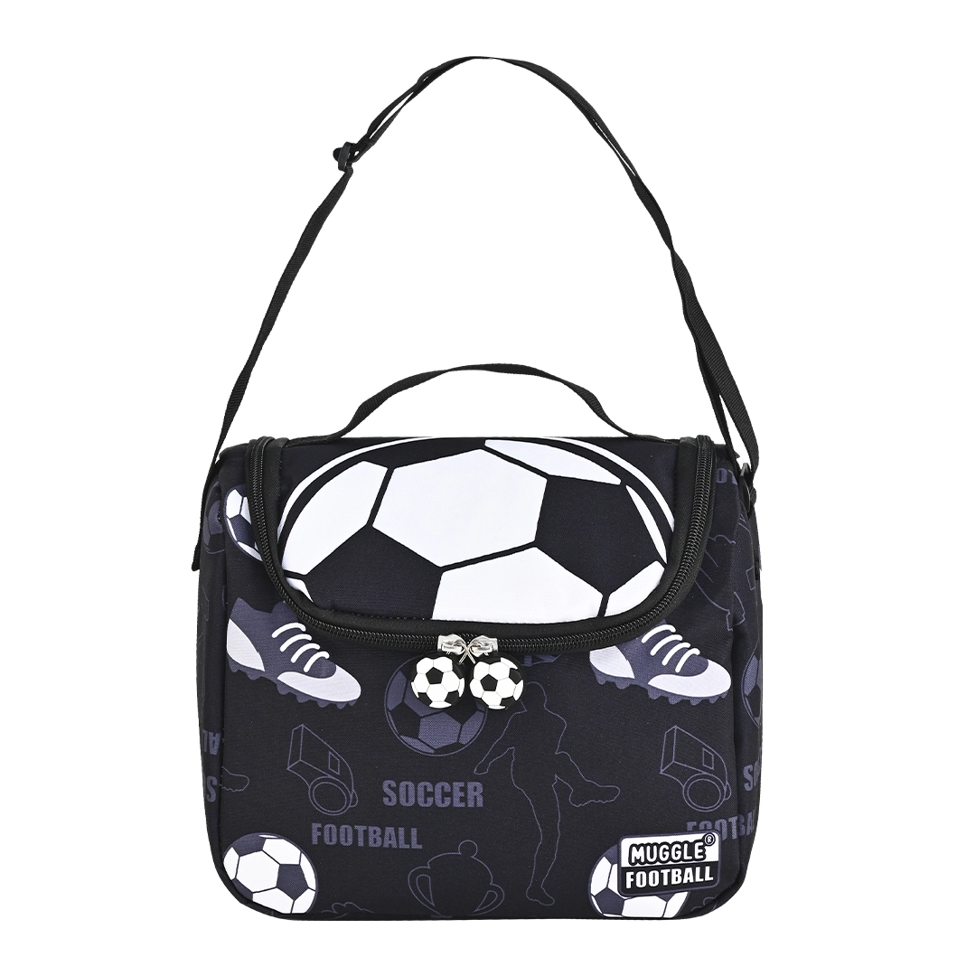Bubbles Football Teams Siyah Beyaz Okul Çantası Üçlü Set