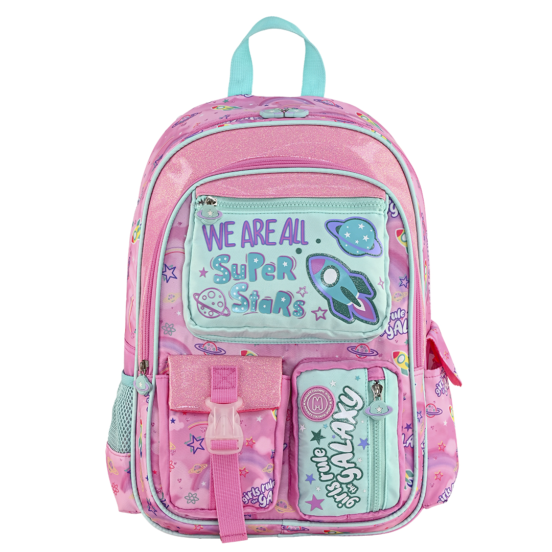  Bubbles Super Stars Okul Çantası Üçlü Set