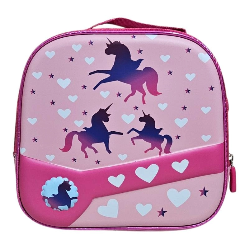 Unick Color Çekçekli İlkokul Çantası  Üçlü Set Unicorn