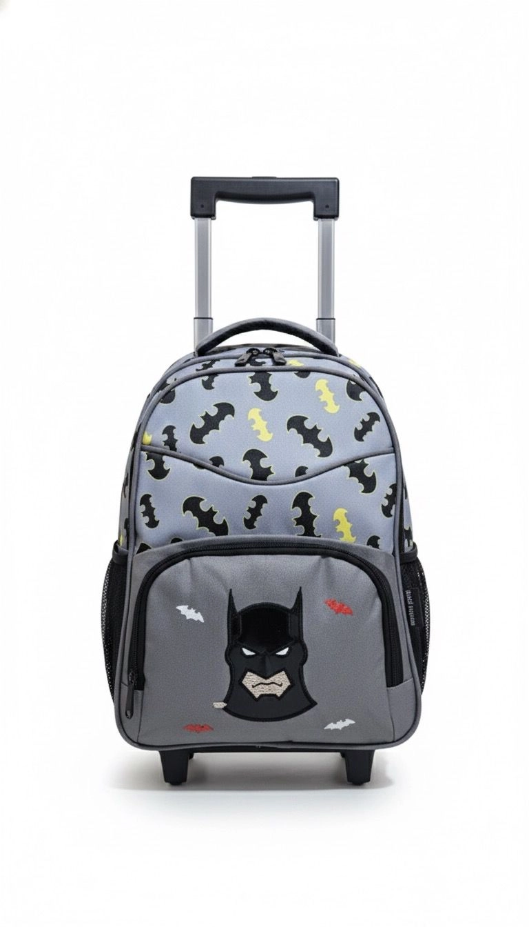 Master Pack Batman Çekçekli Okul Çantası İkili Set 