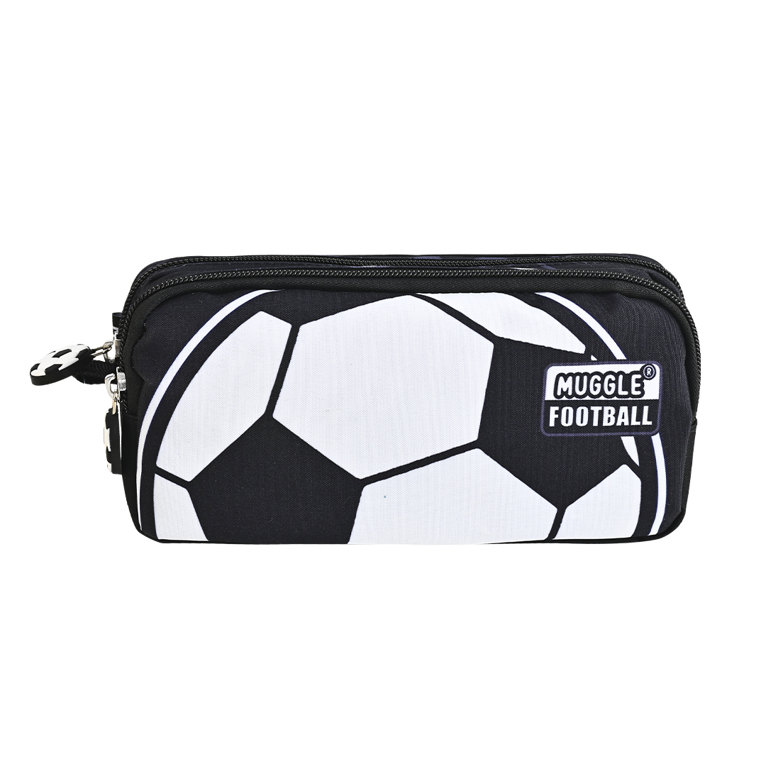Bubbles  Football Teams Çekçekli Siyah Beyaz Okul Çantası Üçlü Set