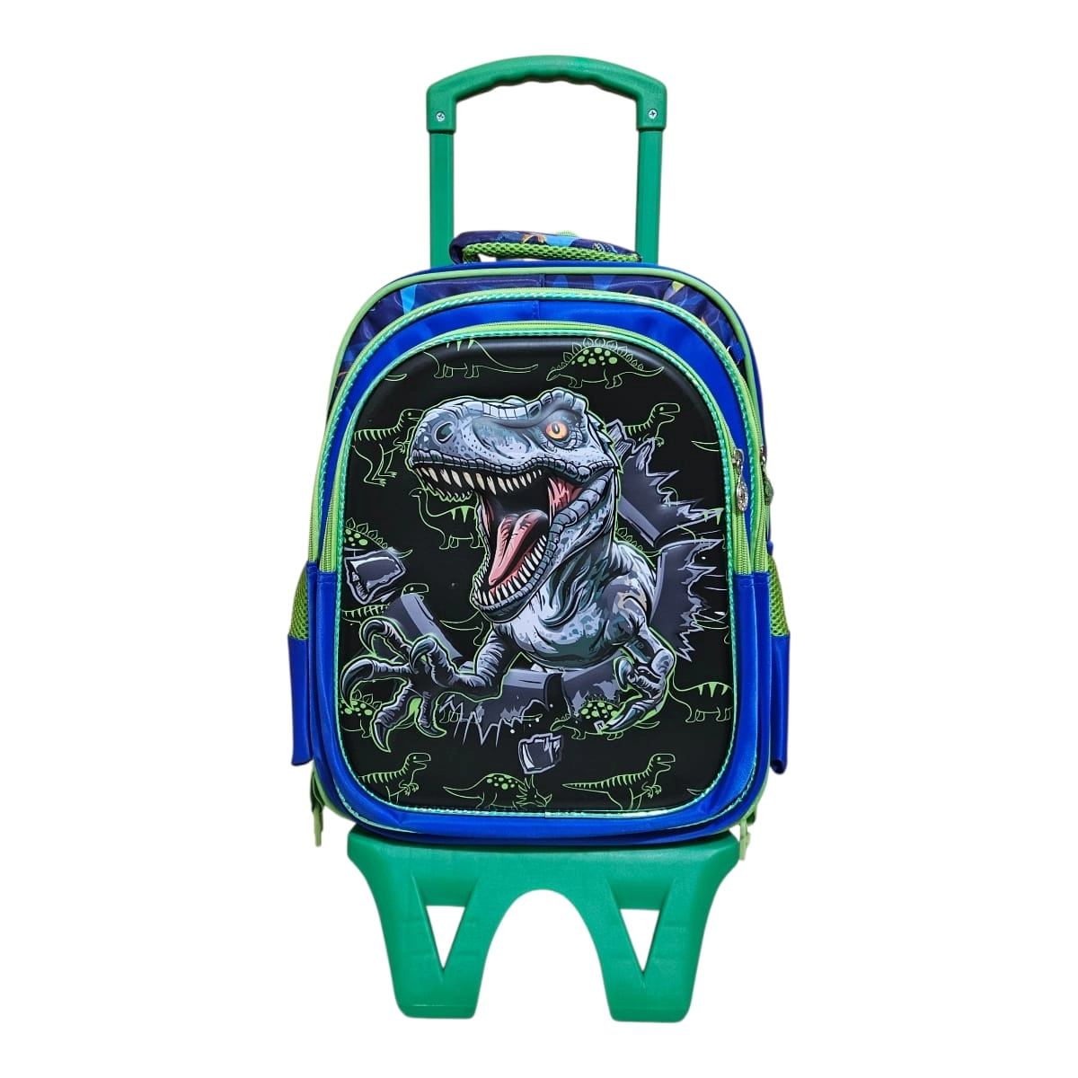 Unick Color Çekçekli İlkokul Çantası  Üçlü Set Dinozor