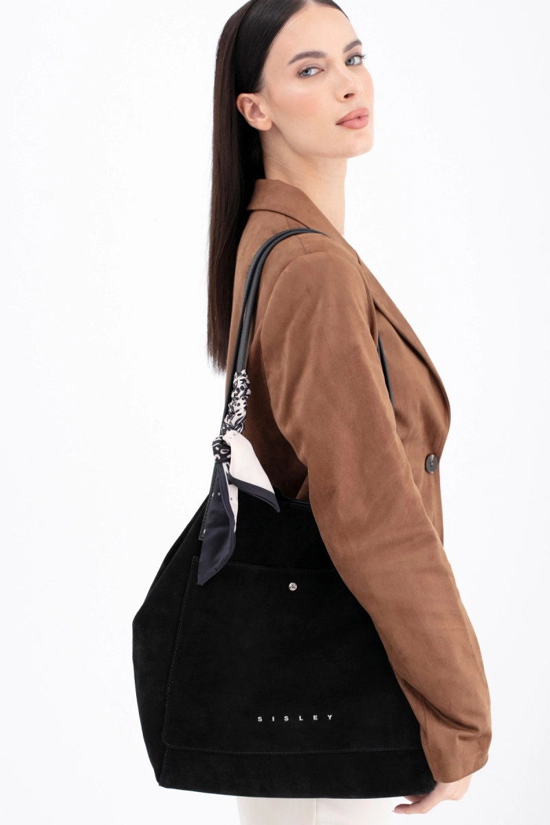 Sisley Süet Bayan Çantası 