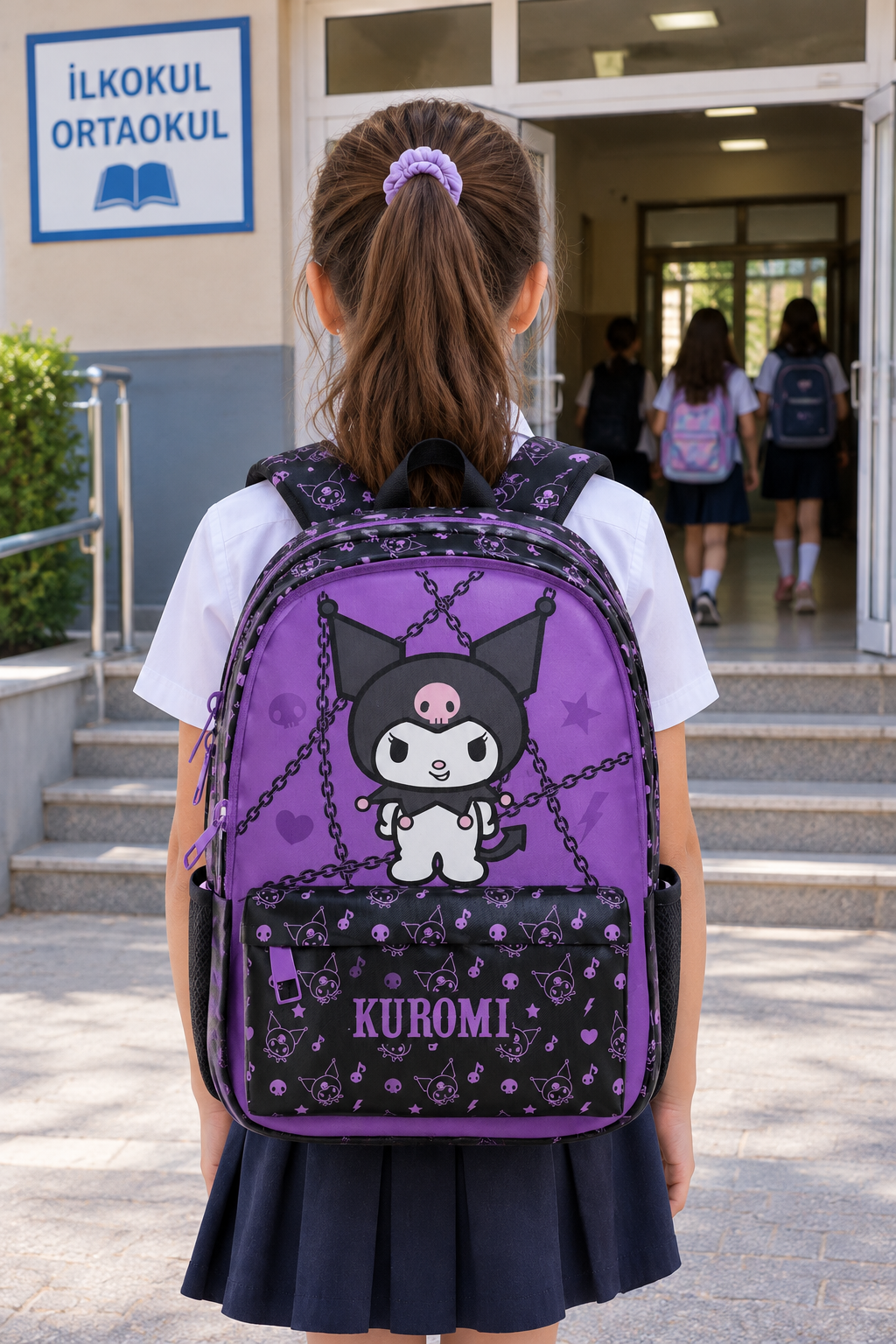 Kuromi Okul Çantası 2 li set 3189