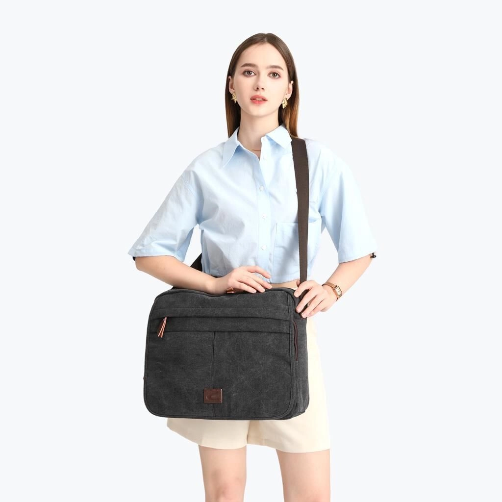 C-Active Kanvas Unisex Omuz Askılı Evrak Çantası 1321