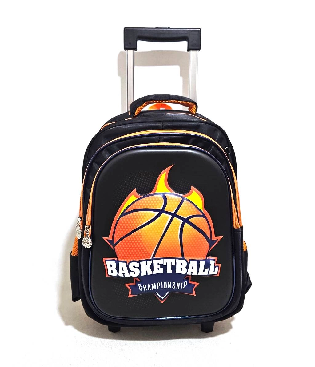 Unick Color Çekçekli İlkokul Çantası  Üçlü Set Basketbol