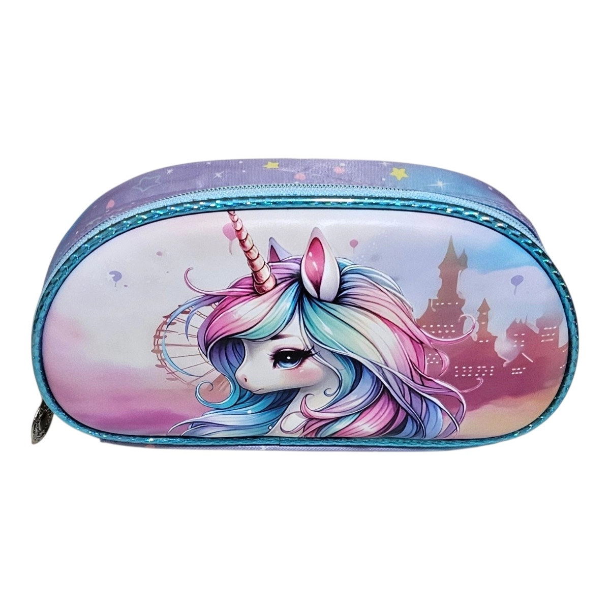 Unick Color Çekçekli İlkokul Çantası  Üçlü Set Unicorn